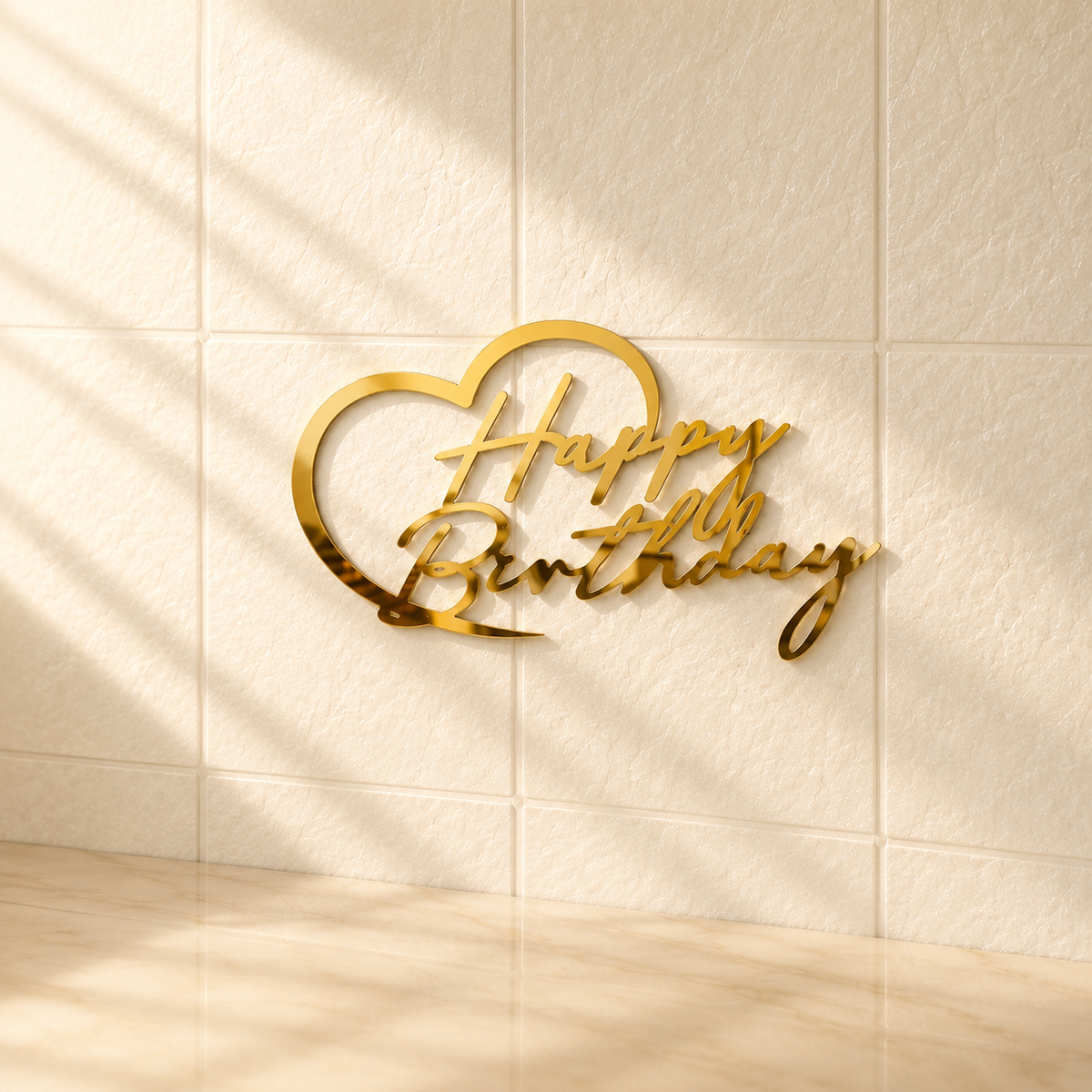 Happy Birthday Acrylic Cutout