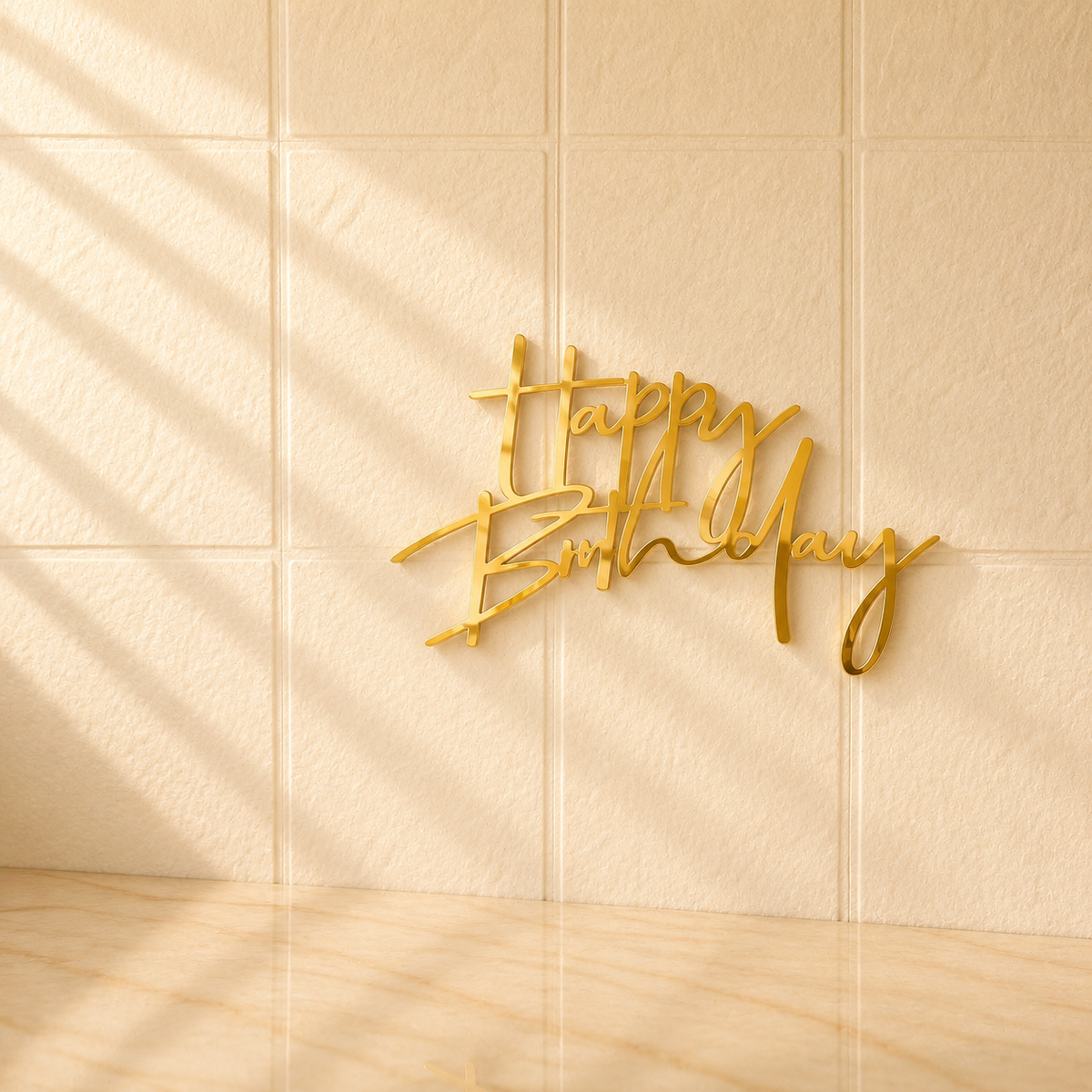 Happy Birthday Acrylic Cutout