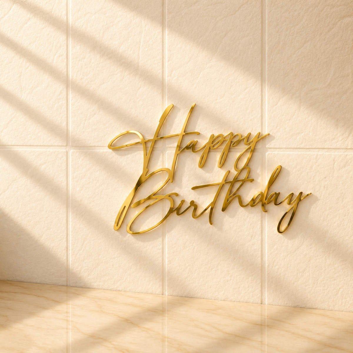 Happy Birthday Acrylic Cutout
