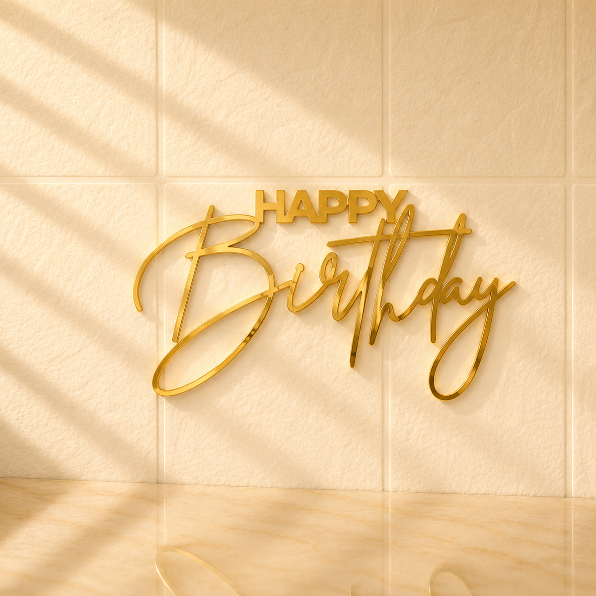 Happy Birthday Acrylic Cutout