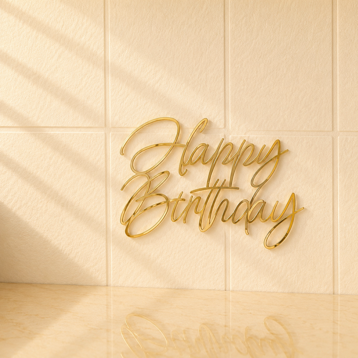 Happy Birthday Acrylic Cutout