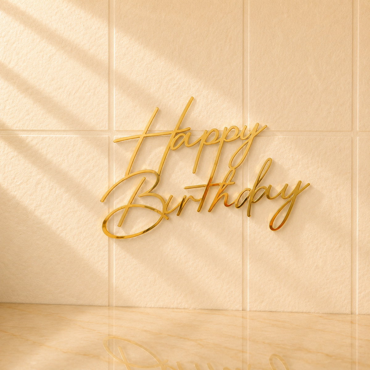 Happy Birthday Acrylic Cutout