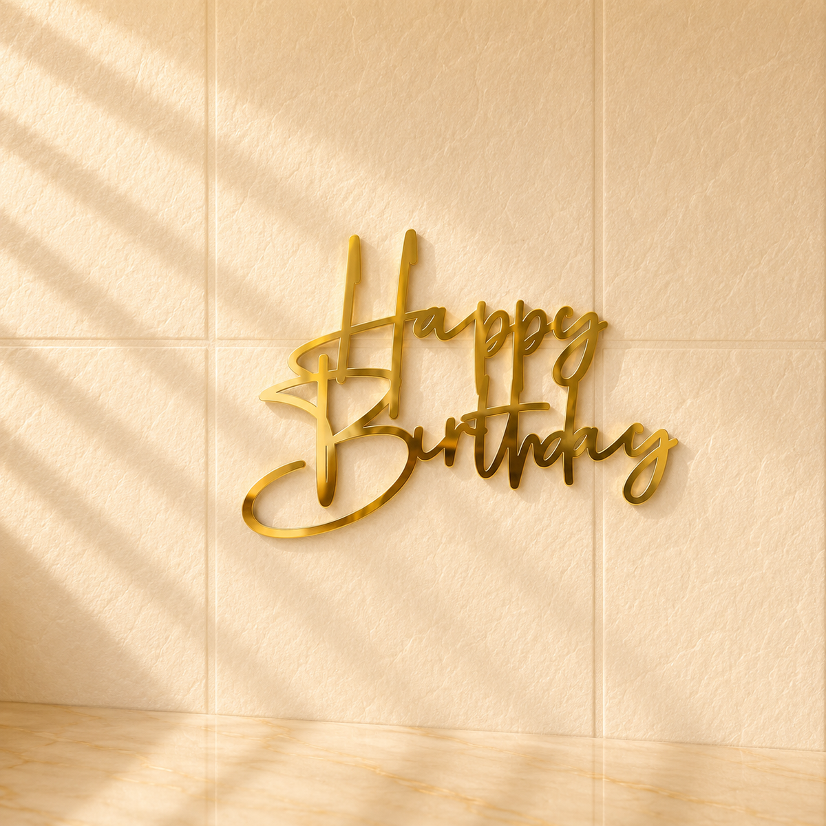 Happy Birthday Acrylic Cutout