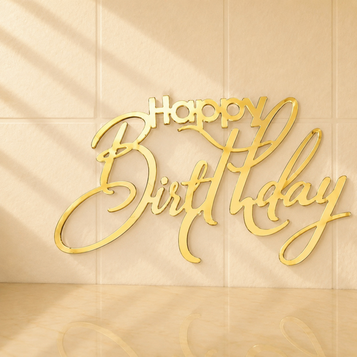 Happy Birthday Acrylic Cutout