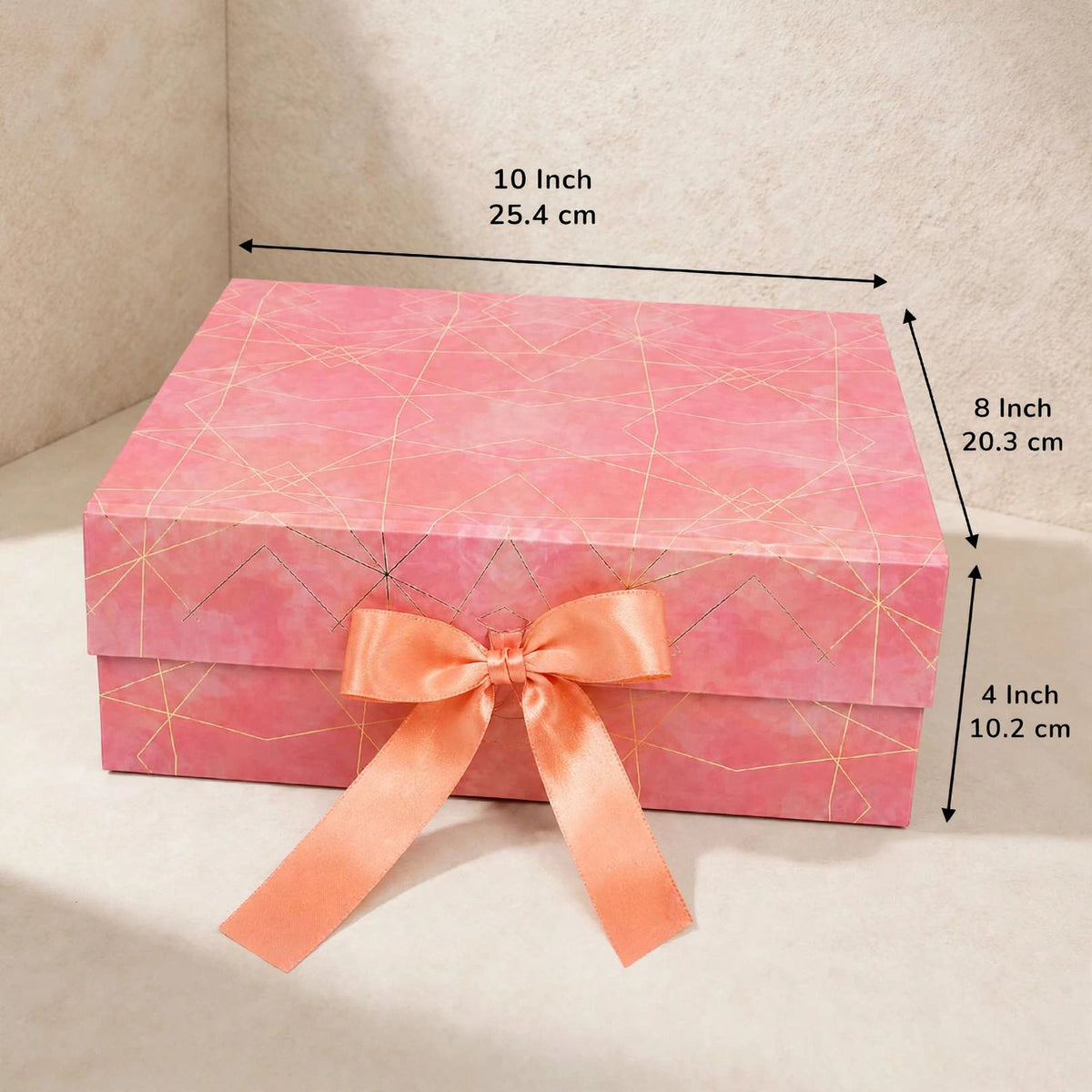 Printed Ribbon Box ( 10 × 8 × 4 )