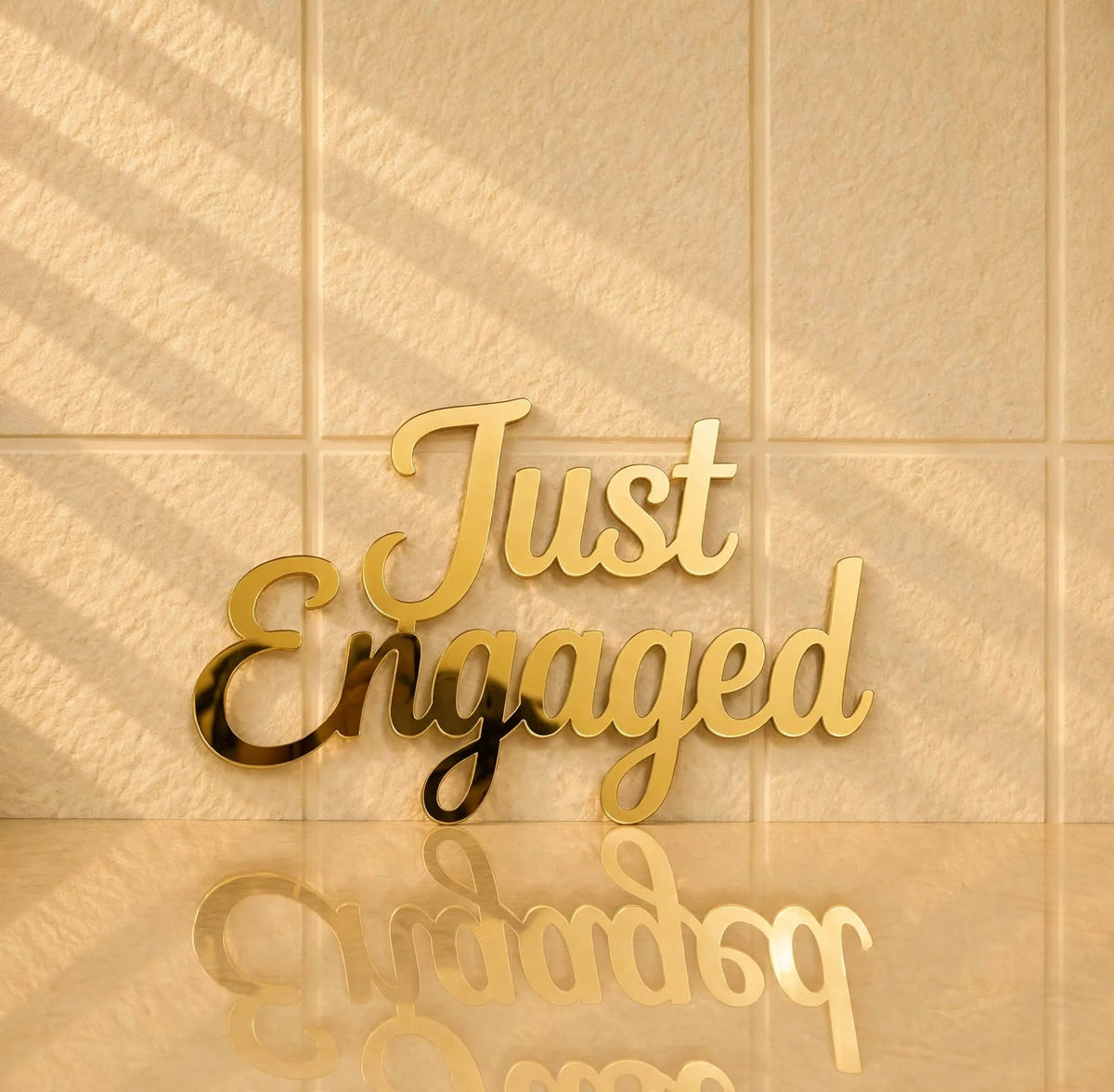 Just Engaged Acrylic cutout