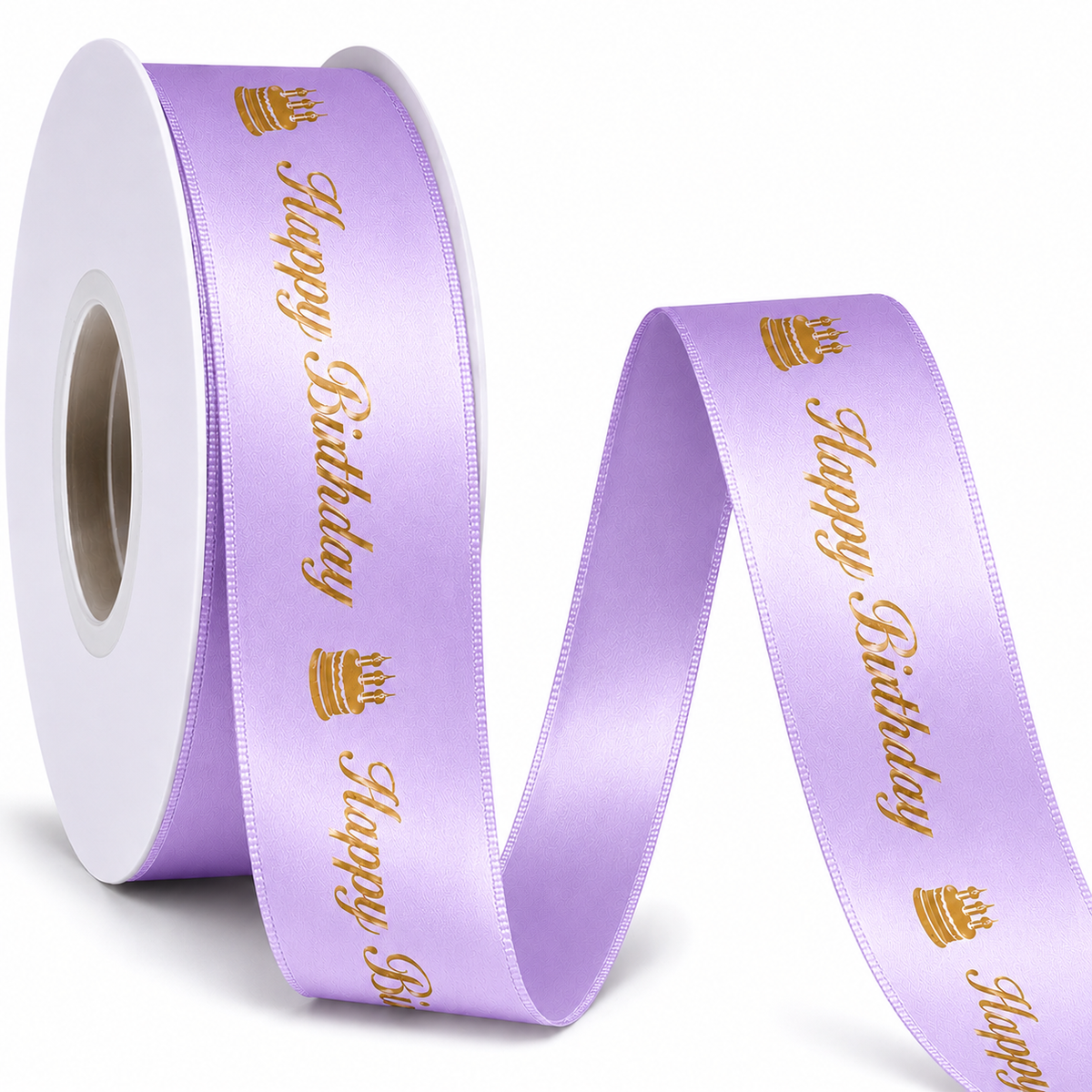 Printed Satin Ribbon ( Happy Birthday )