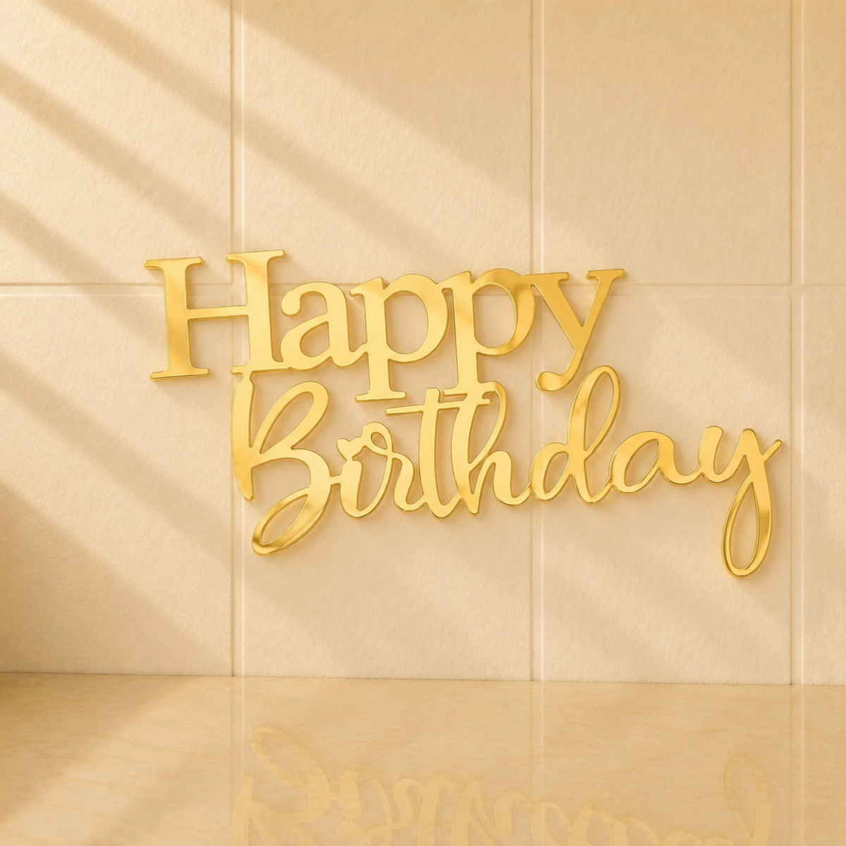 Happy Birthday Acrylic Cutout