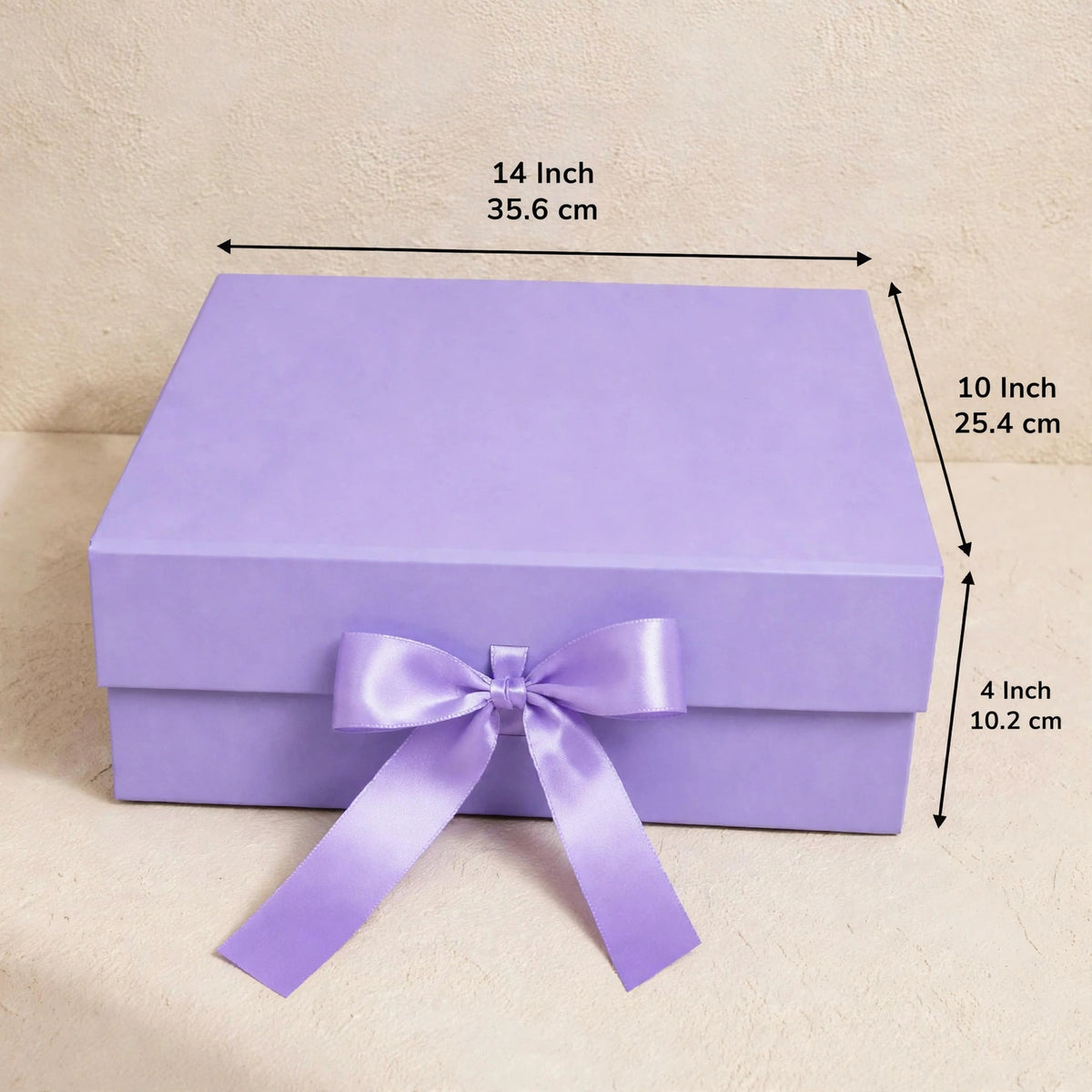 Plain Ribbon Box ( 14 × 10 × 4 ) A4