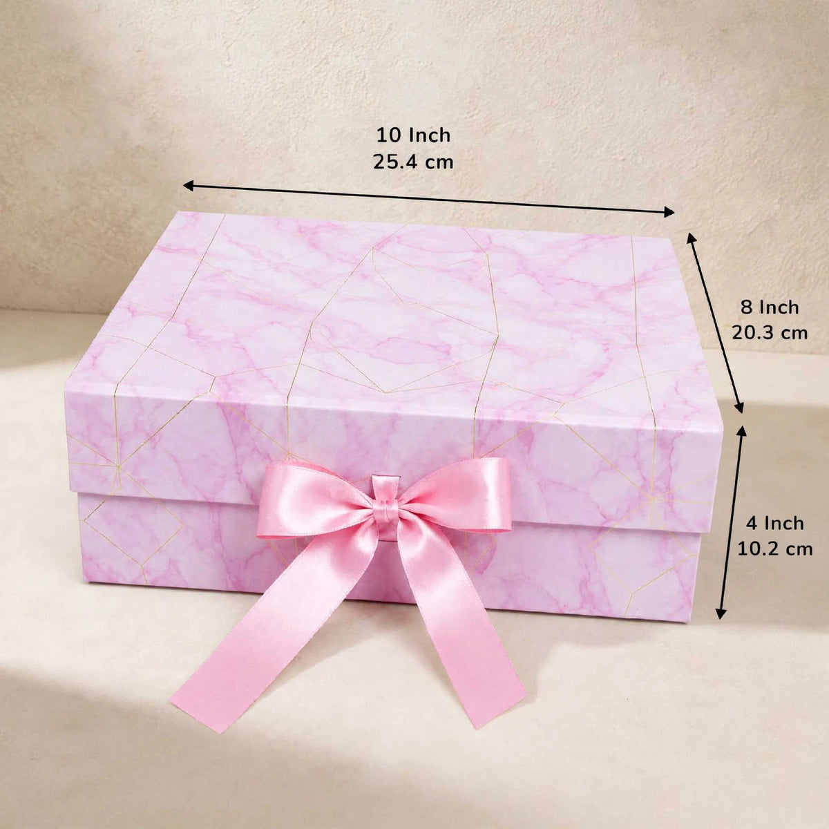 Printed Ribbon Box ( 10 × 8 × 4 )