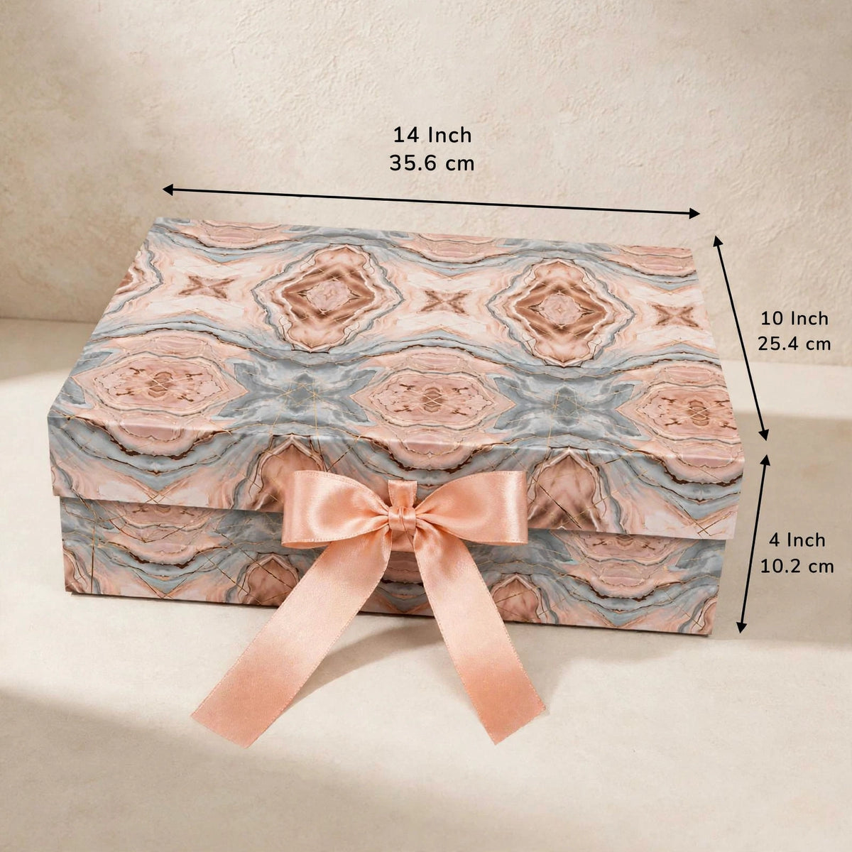Printed Ribbon Box (14 × 10 × 4 )