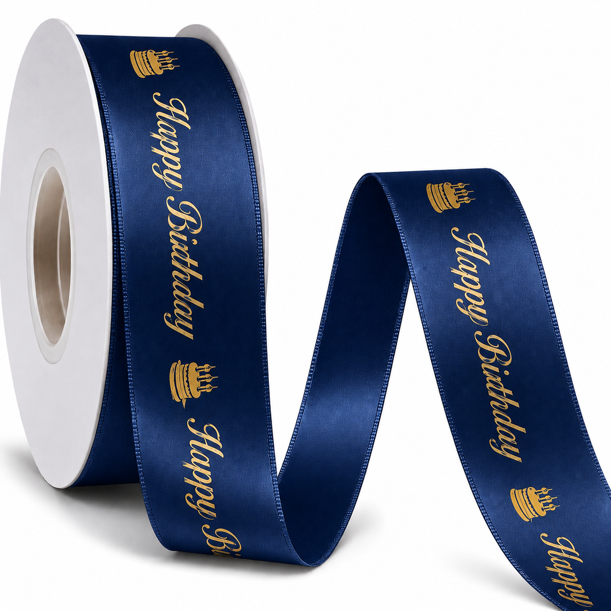 Printed Satin Ribbon ( Happy Birthday )