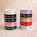 Printed Satin Ribbon ( Happy Anniversary)