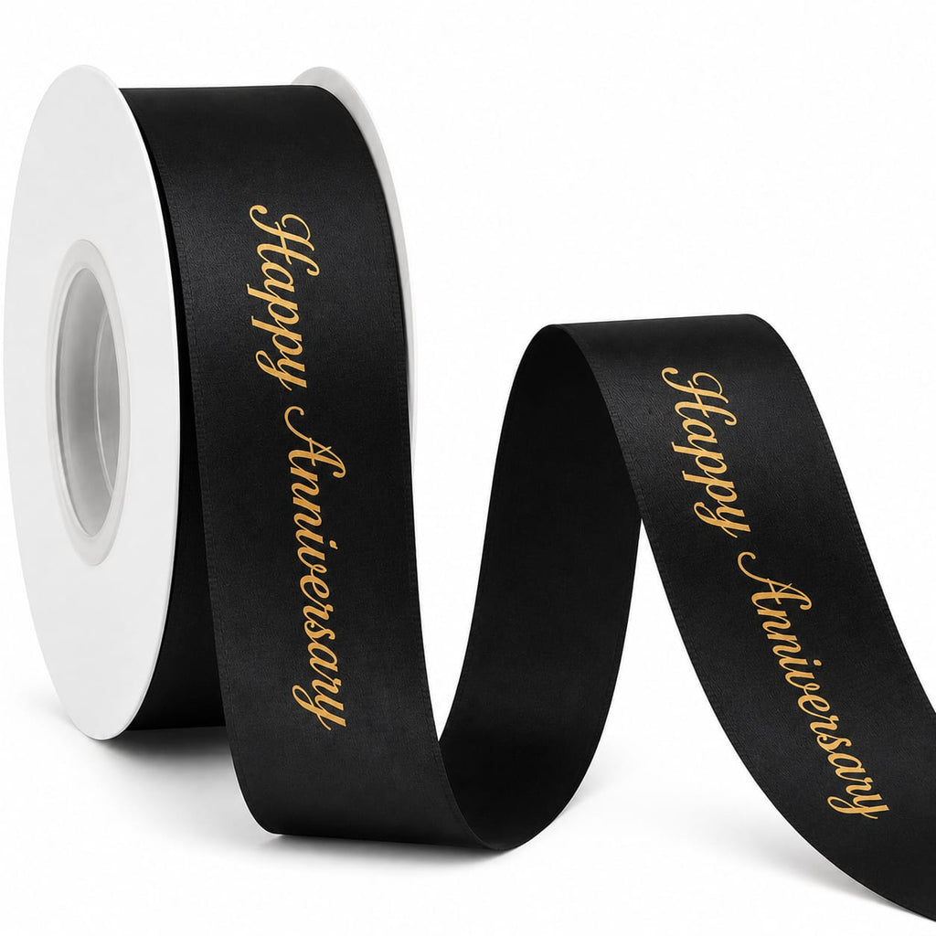 Printed Satin Ribbon ( Happy Anniversary)
