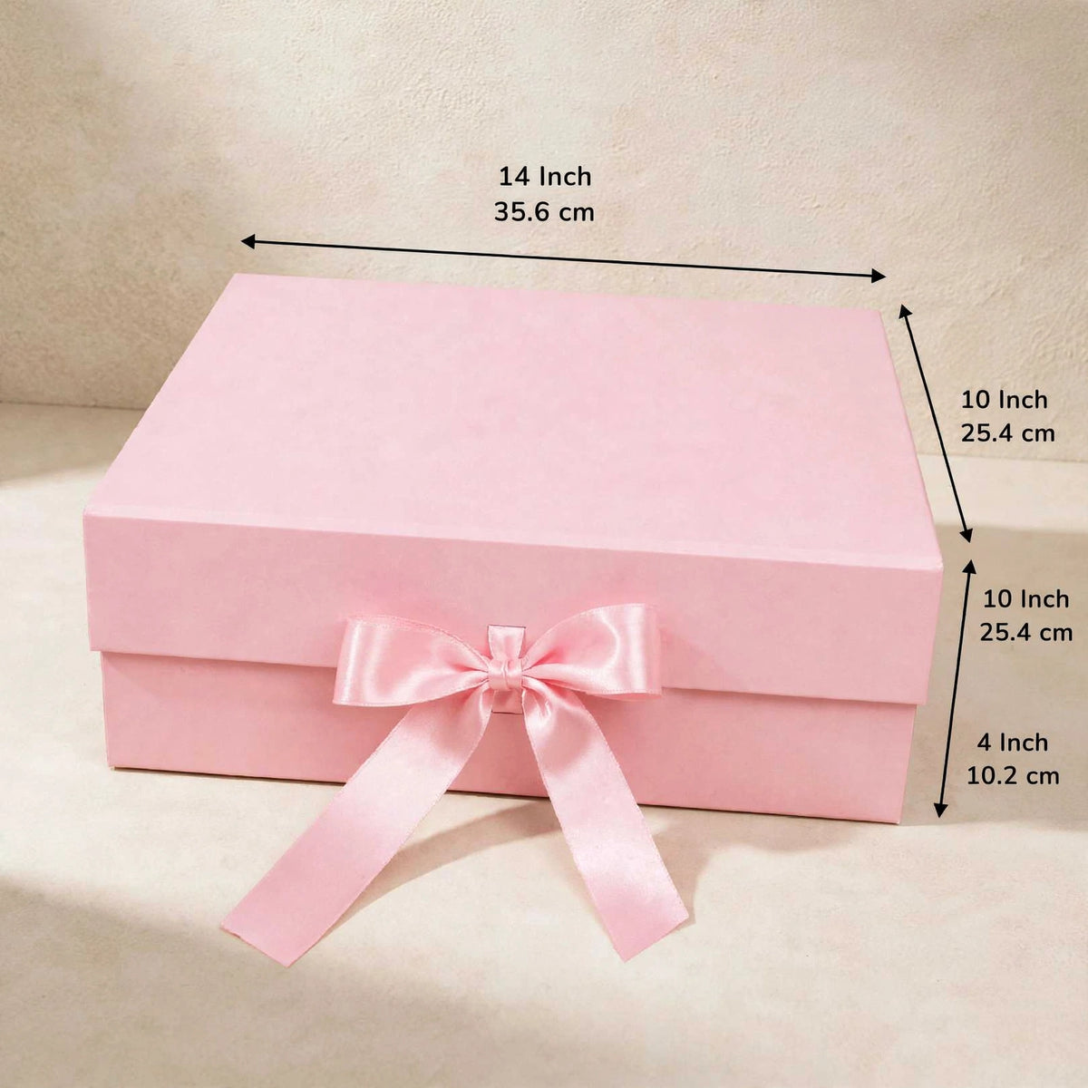 Plain Ribbon Box ( 14 × 10 × 4 ) A4