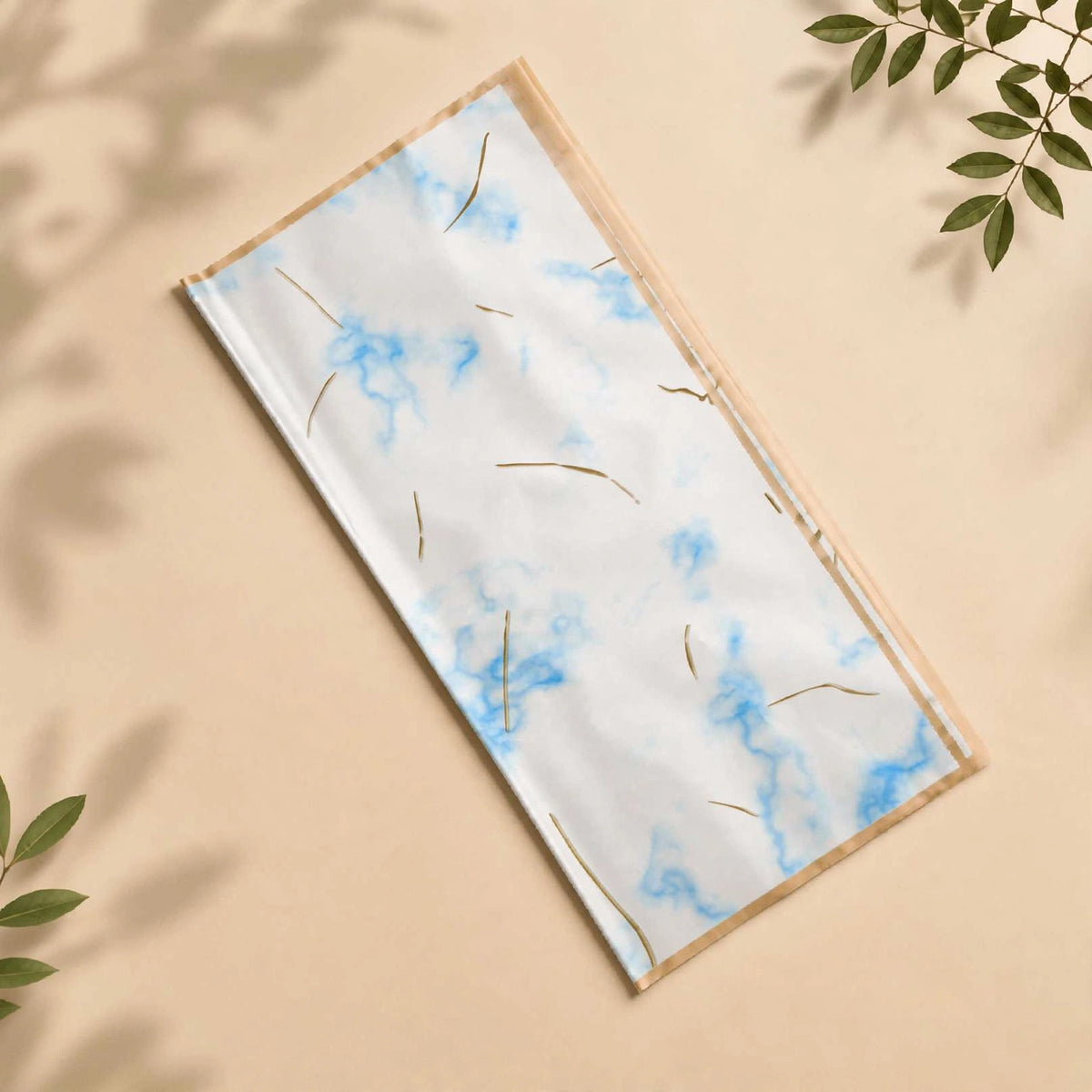 Boquet sheet ( Marble Lightblue)