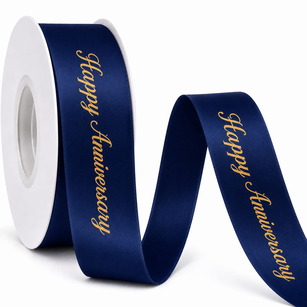 Printed Satin Ribbon ( Happy Anniversary)
