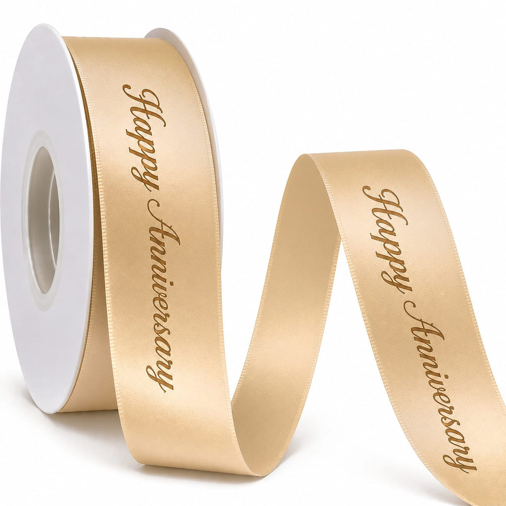 Printed Satin Ribbon ( Happy Anniversary)
