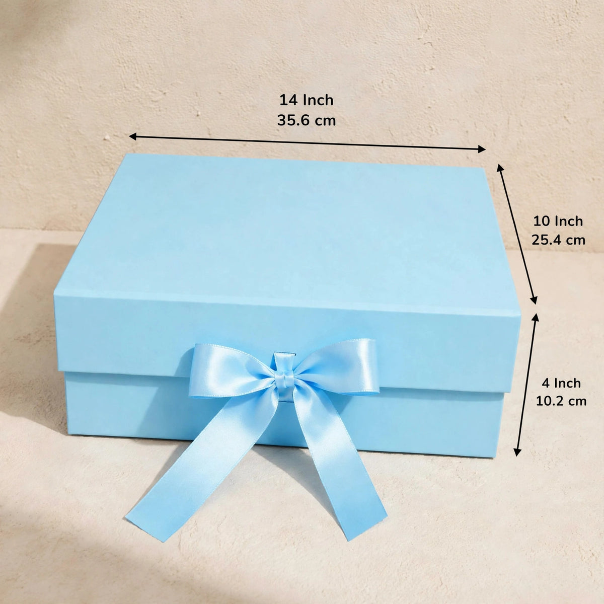 Plain Ribbon Box ( 14 × 10 × 4 ) A4