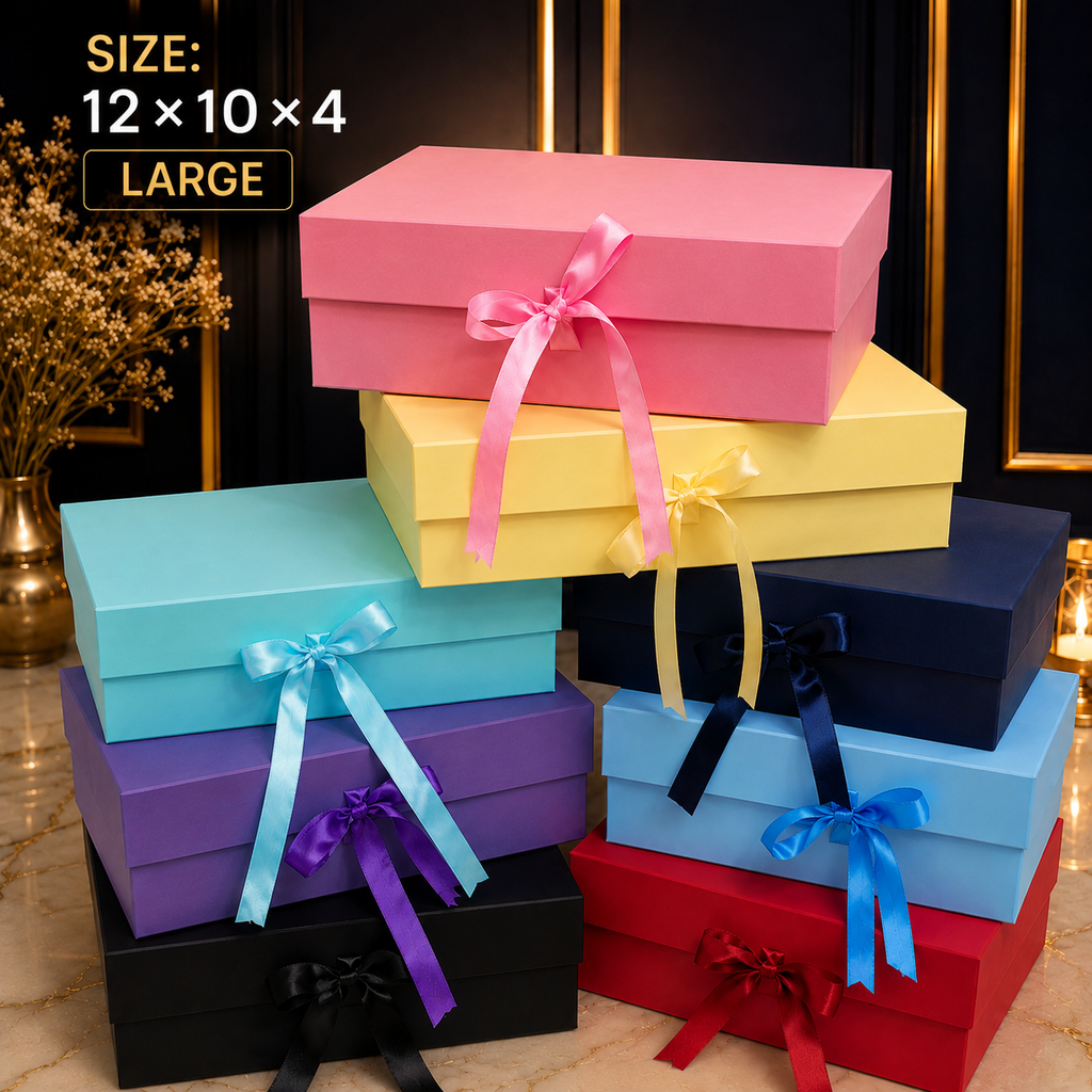Plain Ribbon Box (12 × 10 × 4)