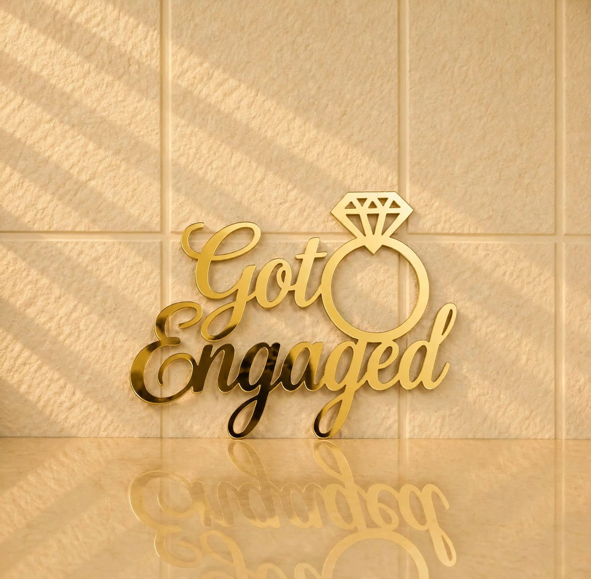 Got Engaged Acrylic cutout