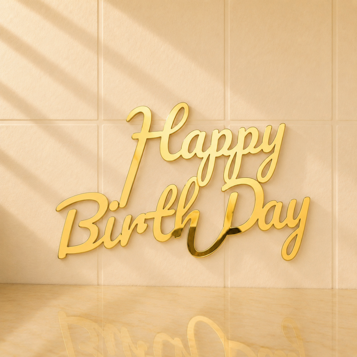 Happy Birthday Acrylic Cutout