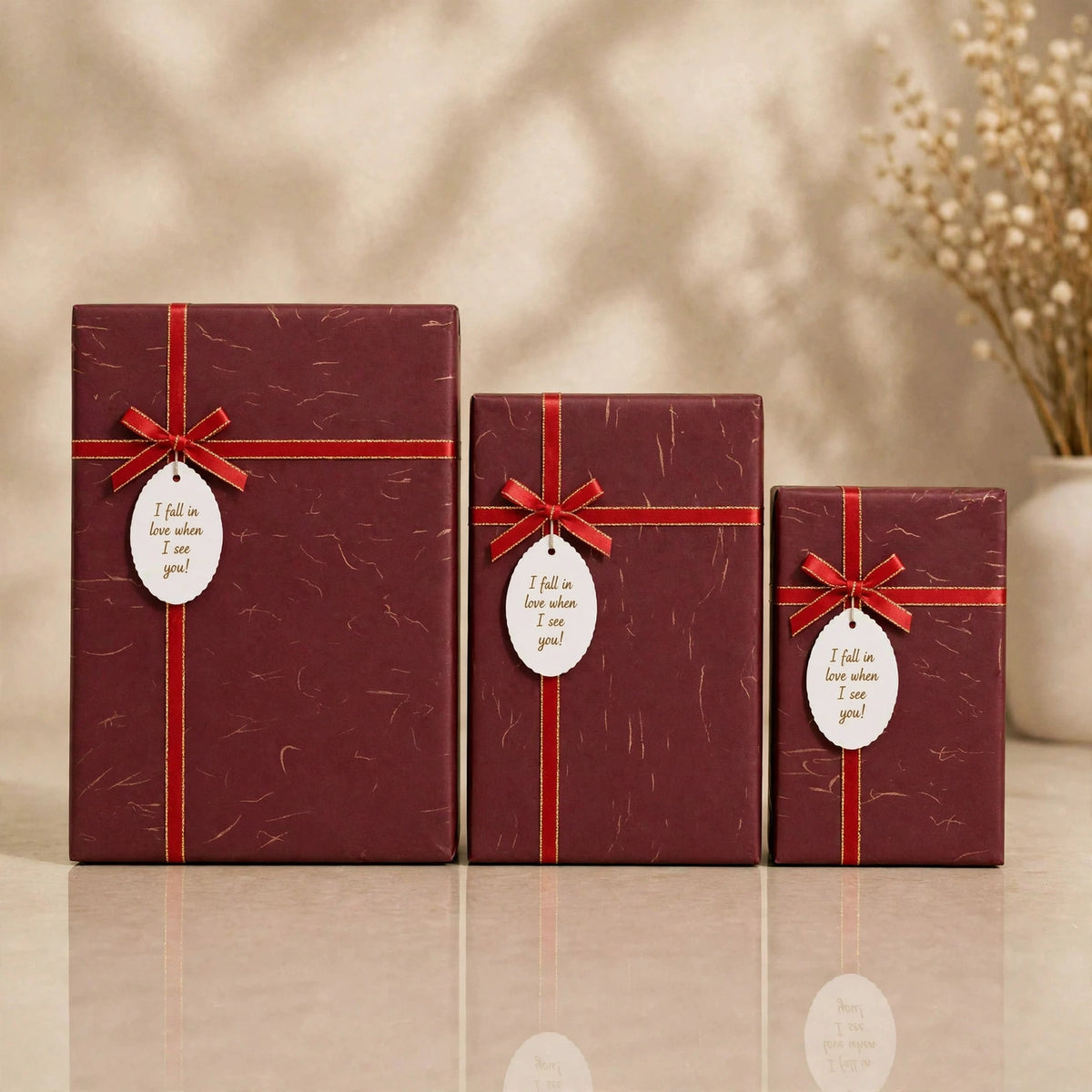 Rectangle Gift box ( Maroon)