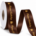 Printed Satin Ribbon ( Happy Birthday )