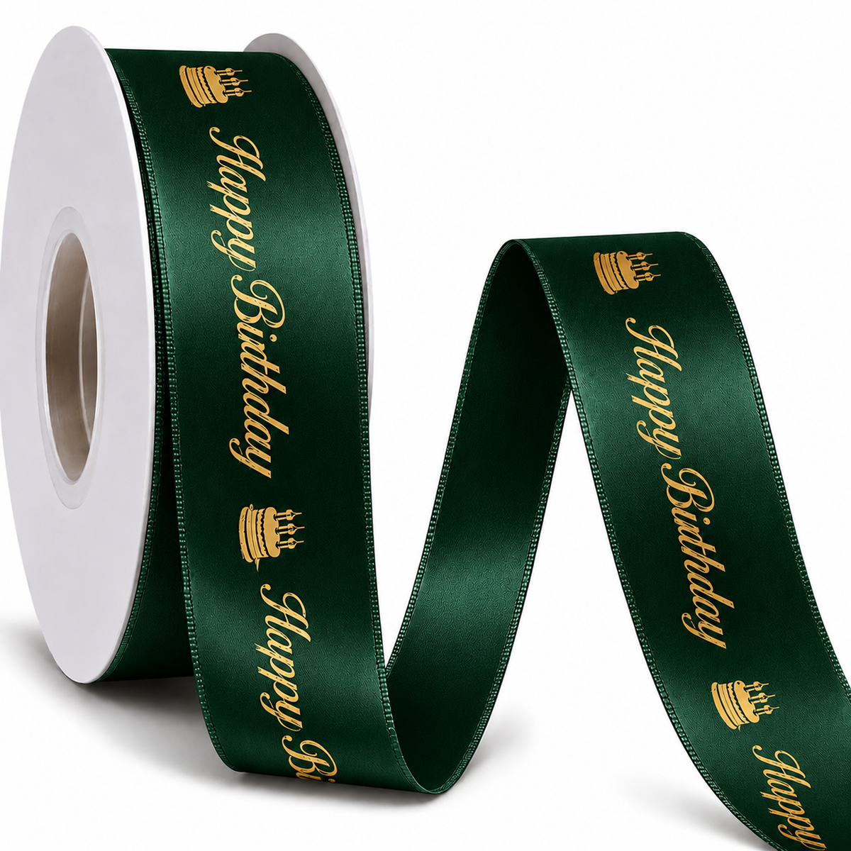 Printed Satin Ribbon ( Happy Birthday )