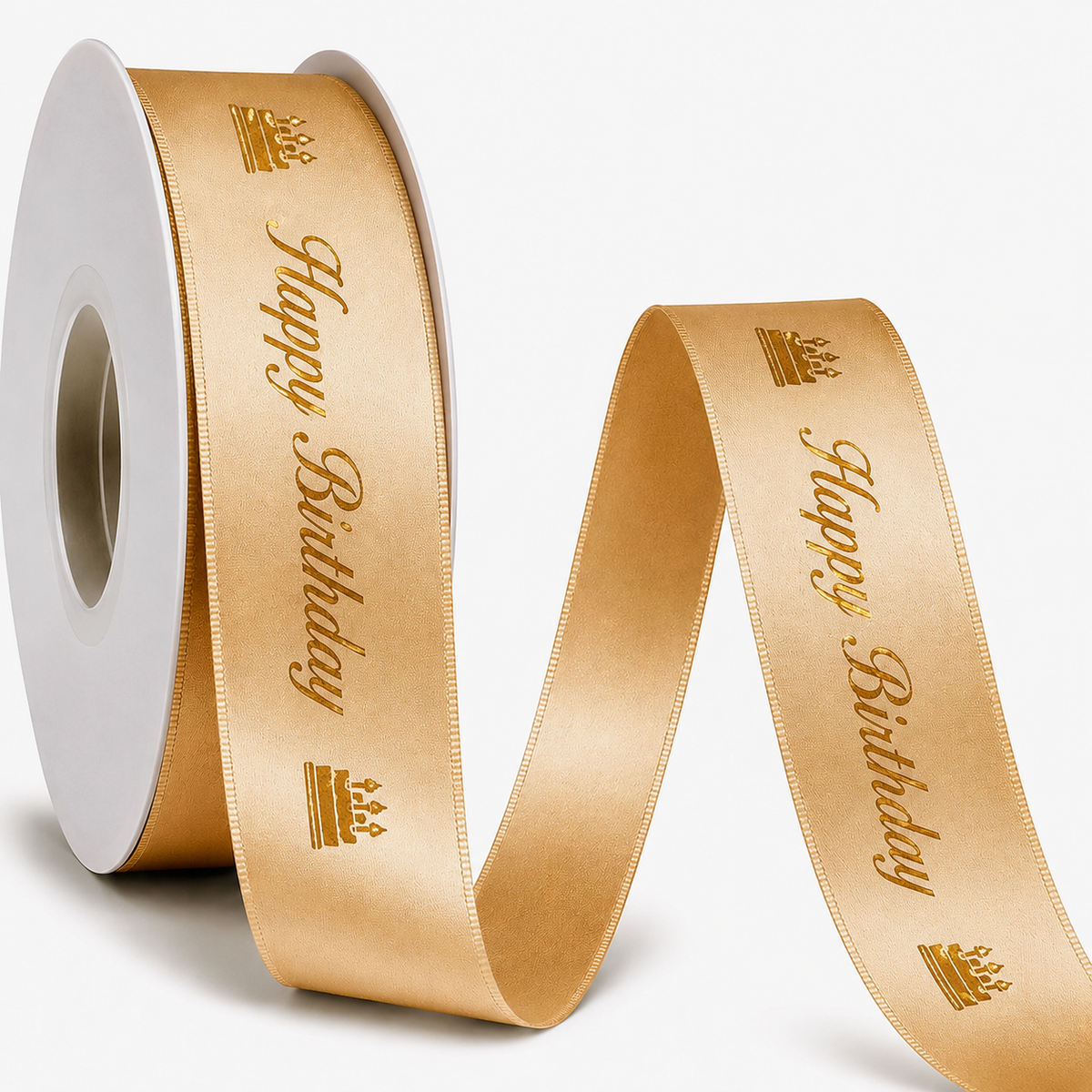 Printed Satin Ribbon ( Happy Birthday )