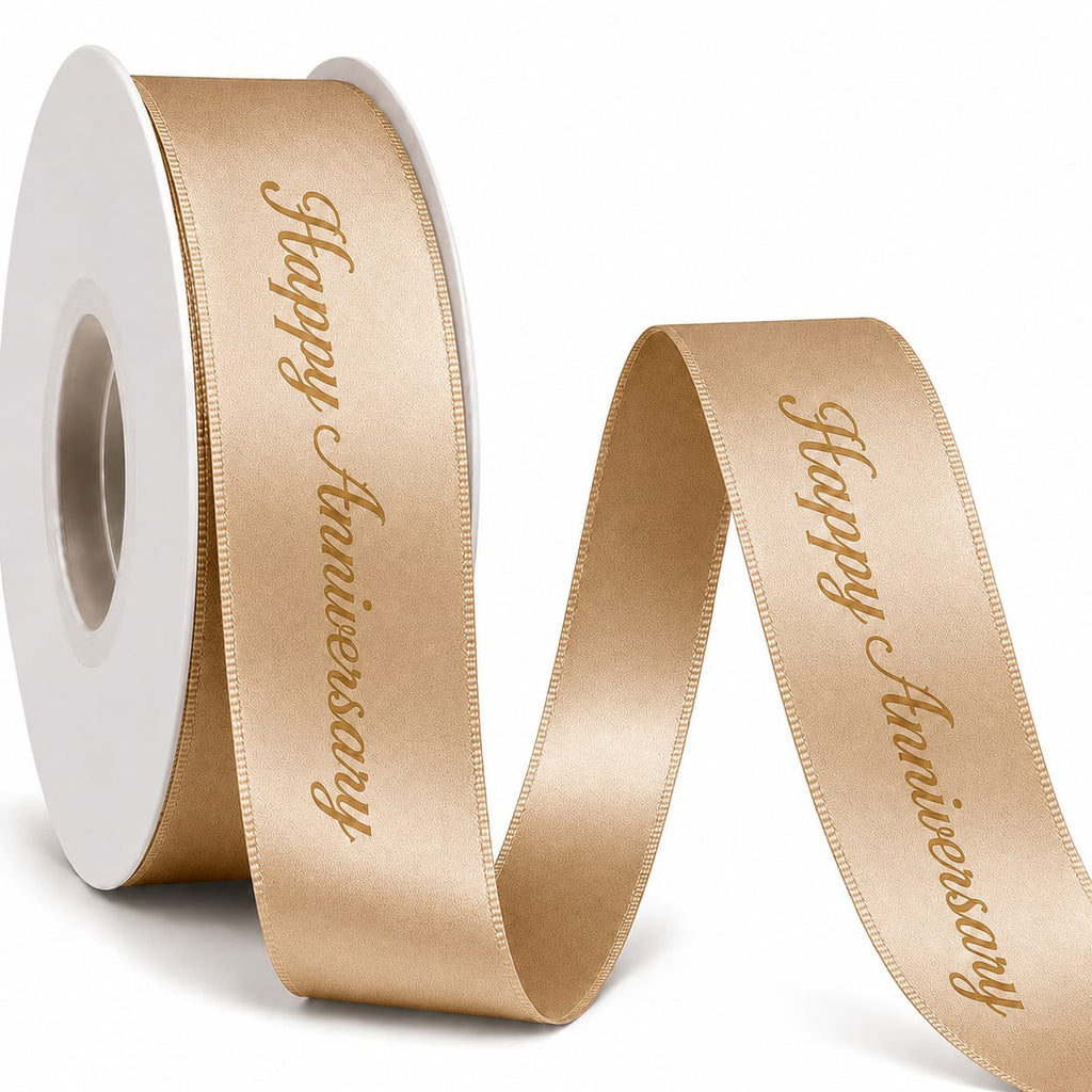 Printed Satin Ribbon ( Happy Anniversary)