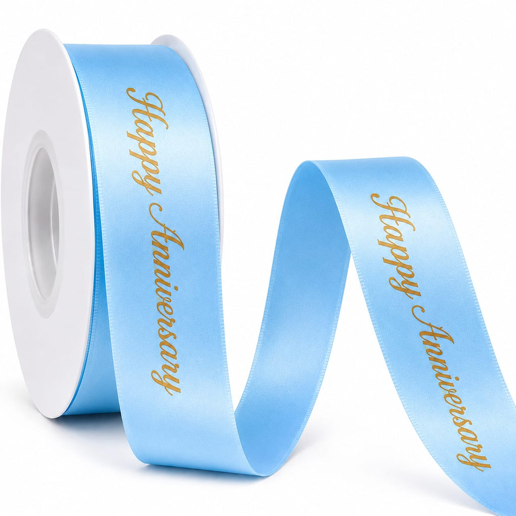 Printed Satin Ribbon ( Happy Anniversary)